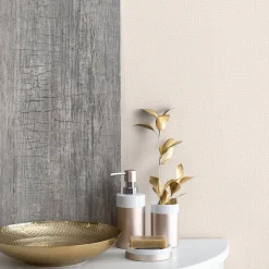 Vliestapete Uni Textil braun-beige 10215-02