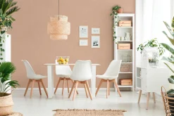 Vliestapete Uni Textil lachs-rosa Geo Nordic 37535-7