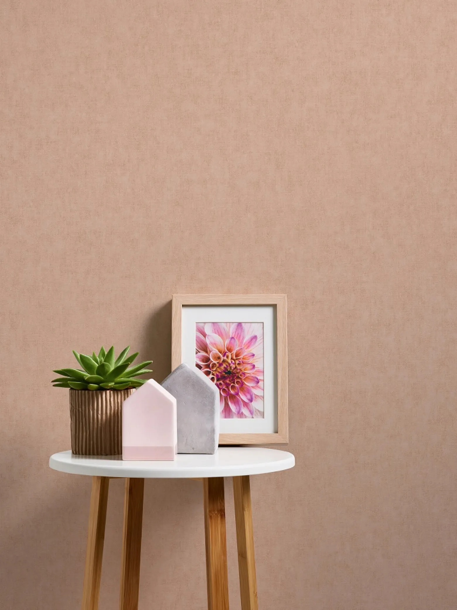 Vliestapete Uni Textil lachs-rosa Geo Nordic 37535-7