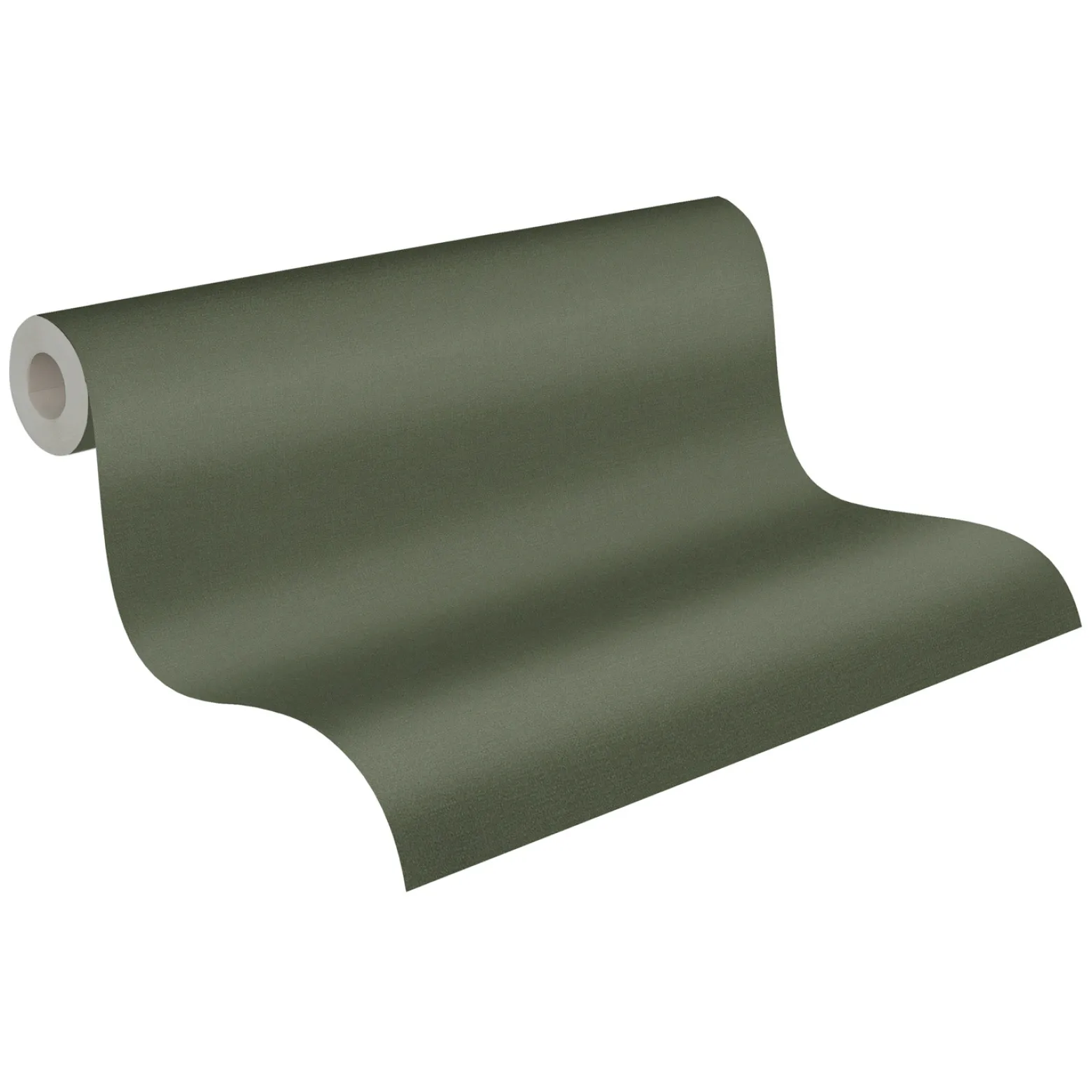 Vliestapete Uni Textil Optik Struktur Grün 39266-3