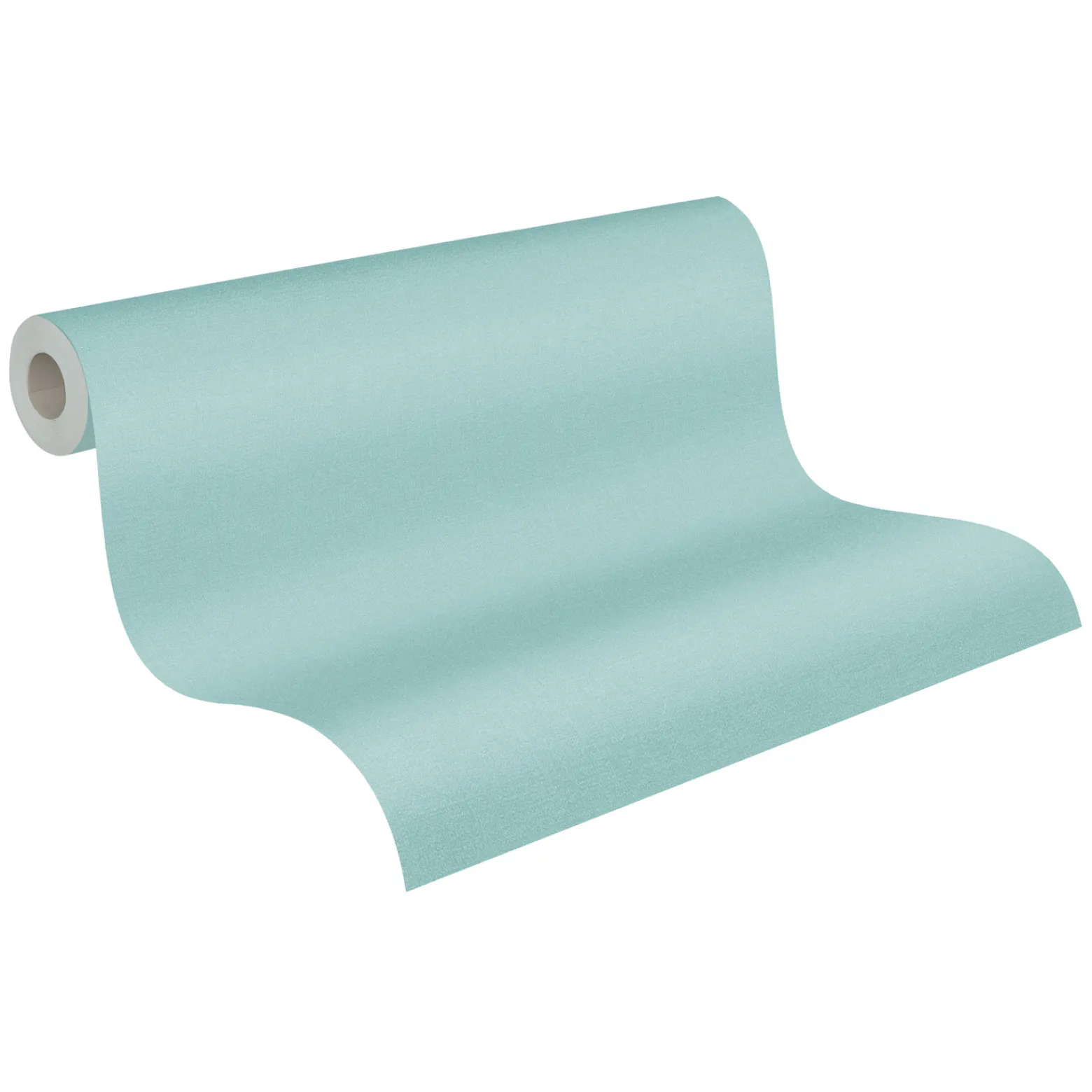Vliestapete Uni Textil Optik Struktur Türkis 39267-2