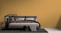 Vliestapete Uni Textil Optik Struktur Gelb 39266-5