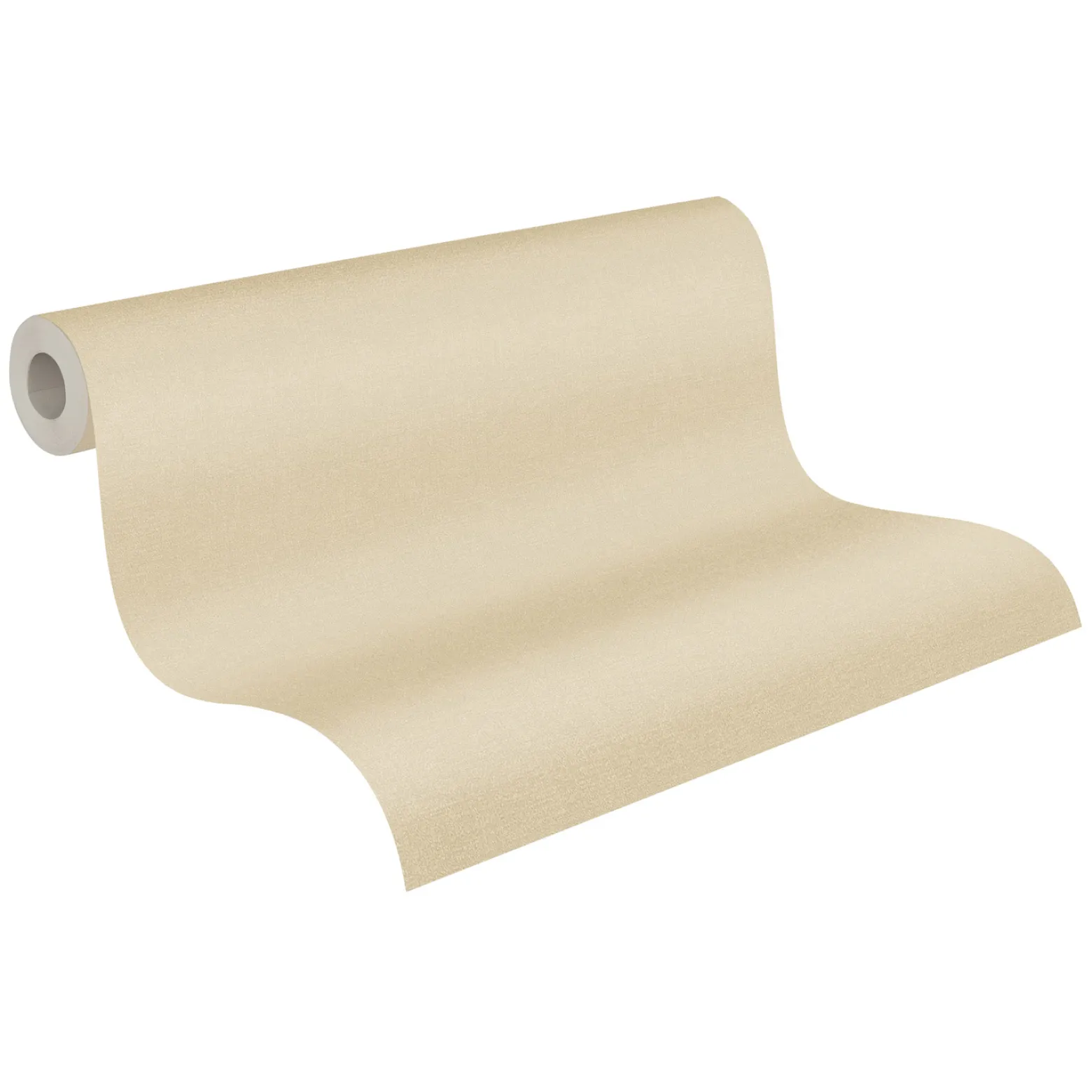 Vliestapete Uni Textil Optik Struktur Beige 39267-1