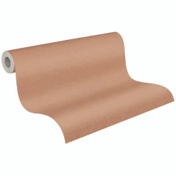 Vliestapete Uni Textiloptik Struktur Orange Braun 79202-6