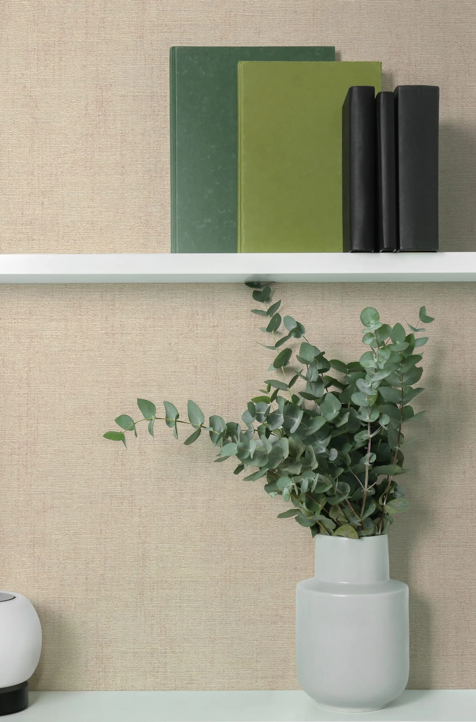 Vliestapete Uni Textiloptik Modern Beige 79165-1