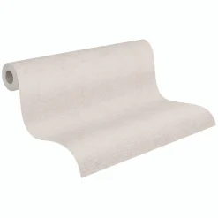 Vliestapete Uni Textiloptik Modern Grau Beige 79165-3