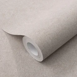 Vliestapete Uni Textiloptik Modern Beige Grau 10430-37