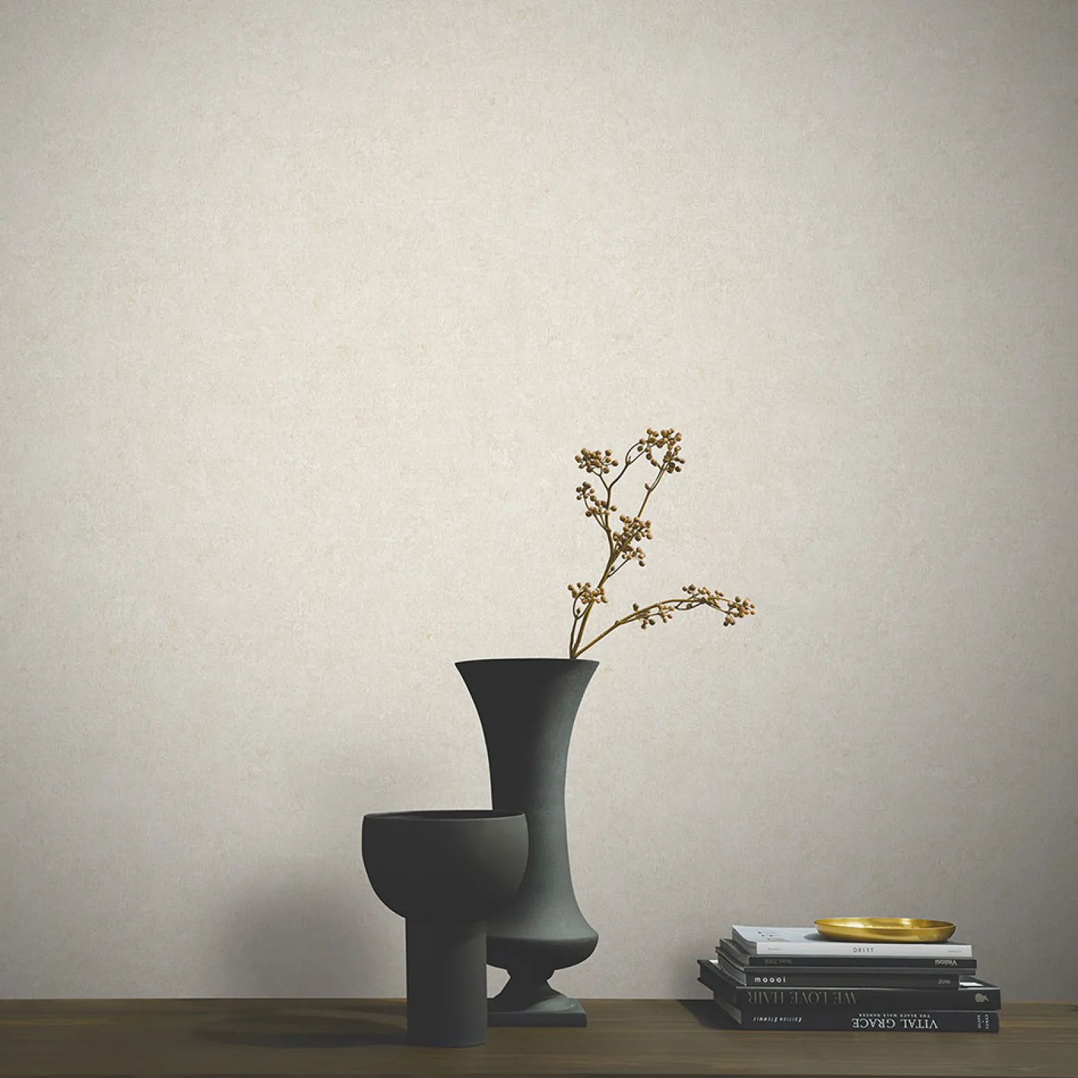 Vliestapete Uni Textiloptik Modern Beige Grau 10430-37