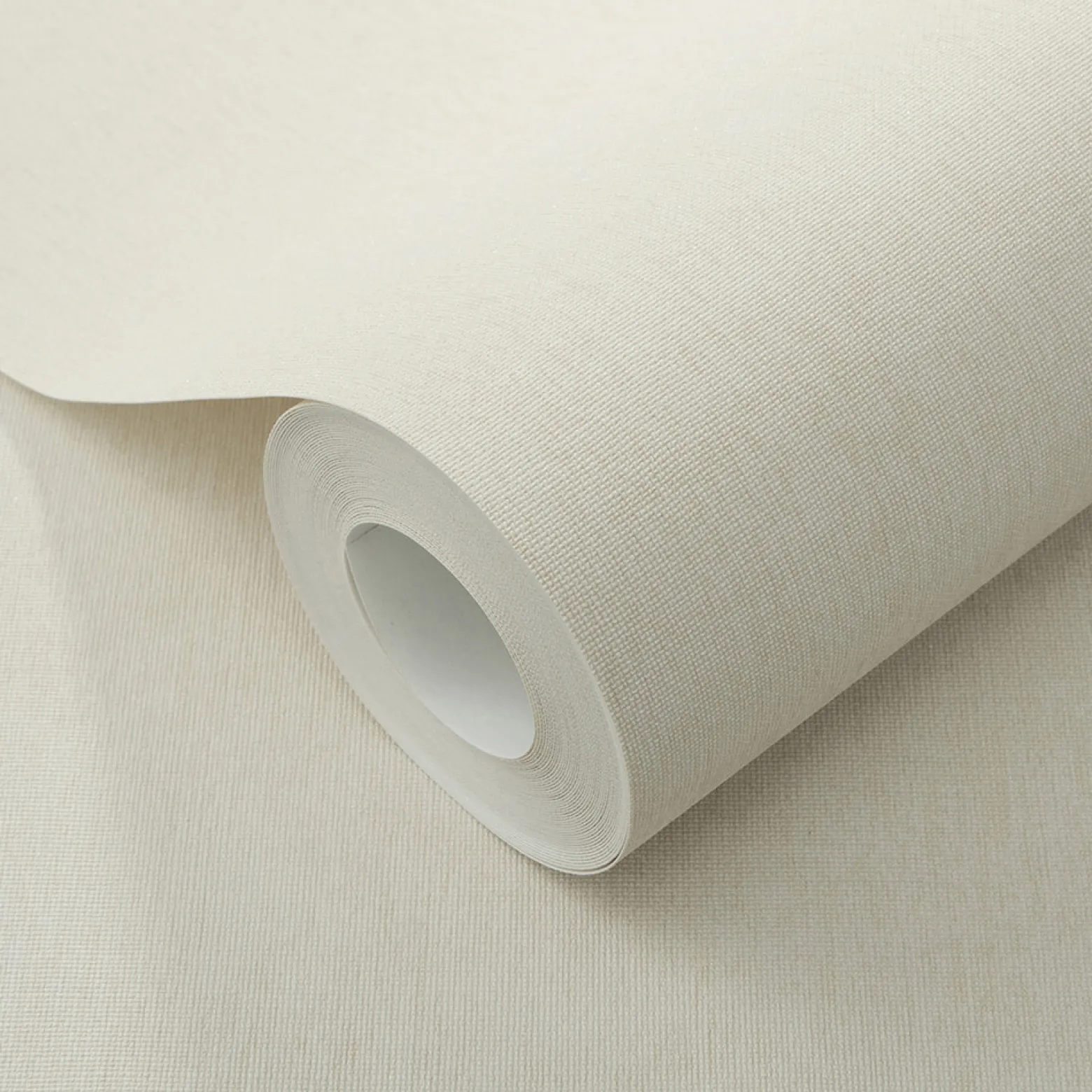 Vliestapete Uni Textiloptik Beige Creme Glitzer 10539-02
