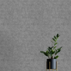 Vliestapete Uni Textiloptik Silber Metallic 10473-29