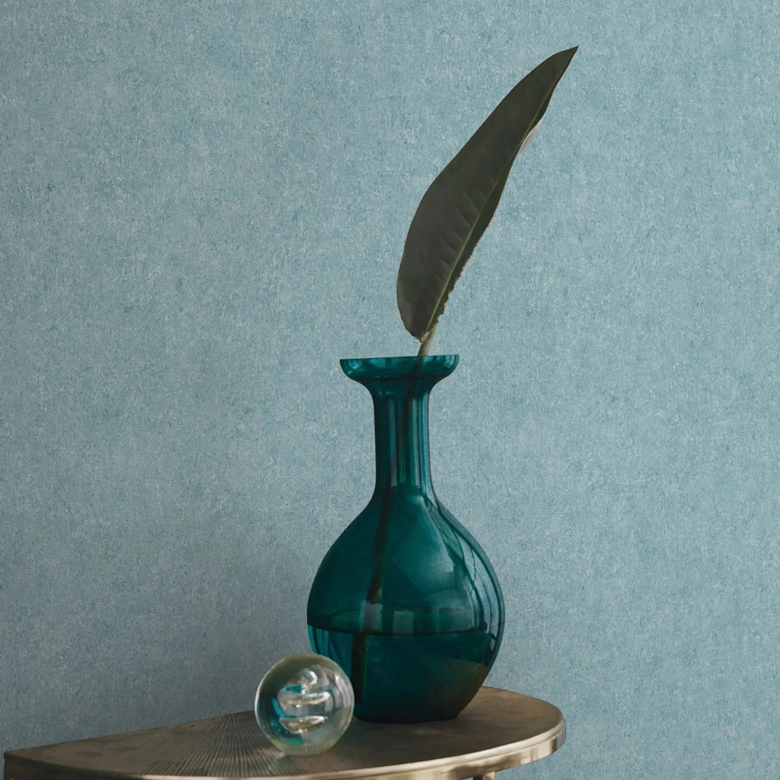 Vliestapete Uni Textiloptik Modern Blau 10430-08