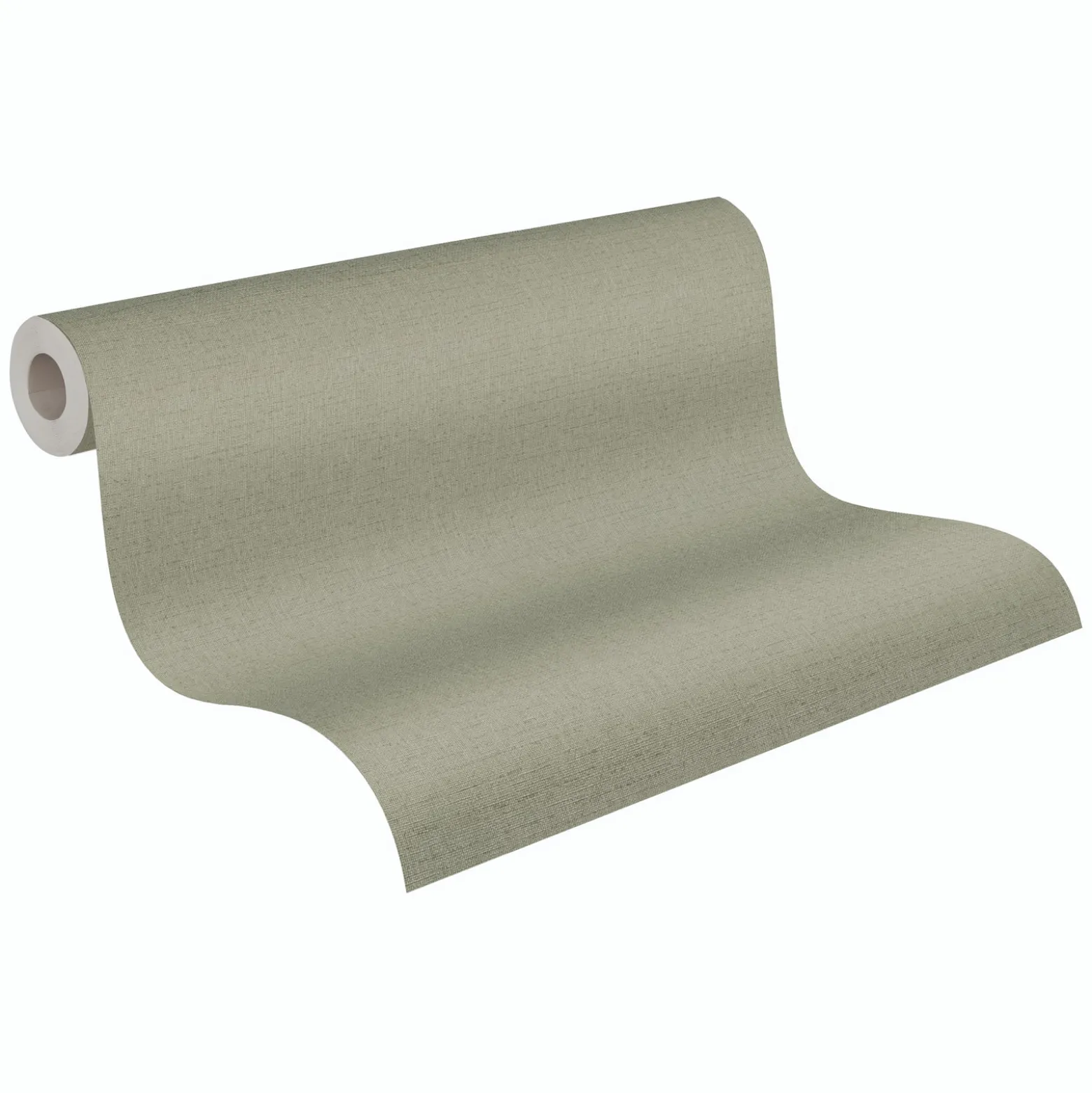 Vliestapete Uni Textiloptik Struktur Grün 79202-3