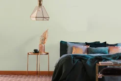 Vliestapete Uni Textil Optik Struktur Grün 39266-6