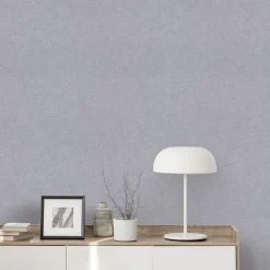 Vliestapete Uni Textiloptik Modern Grau 10430-10
