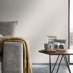 Vliestapete Uni Textiloptik Modern Creme 10430-39