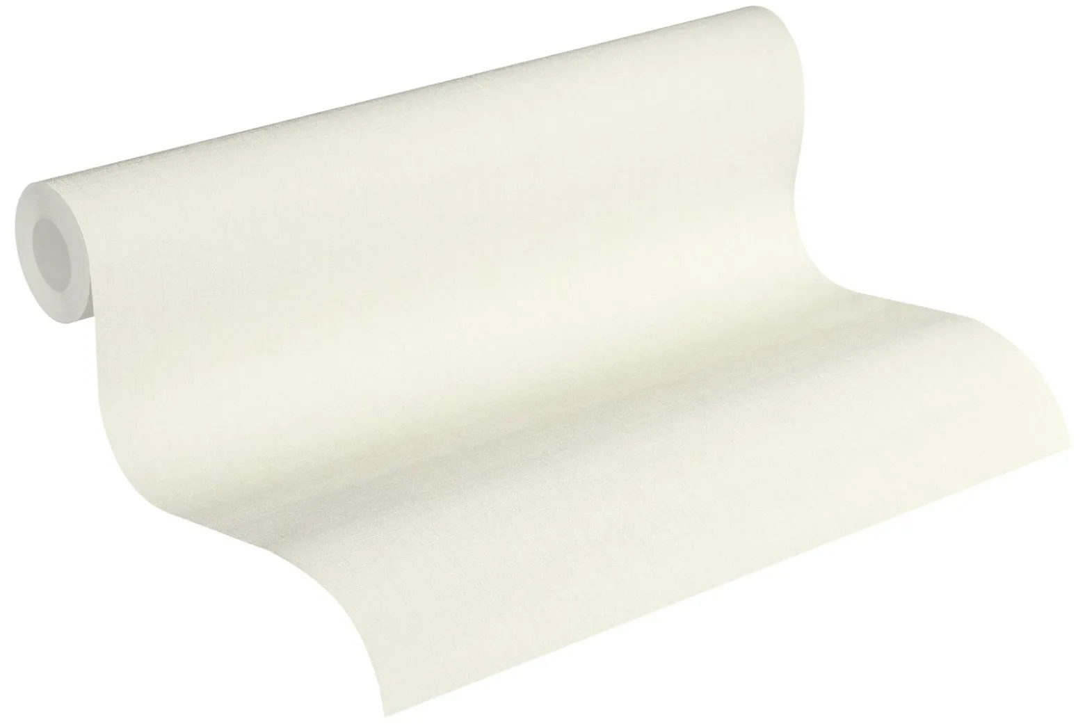 Vliestapete Uni Textil-Optik cremeweiß 36925-4
