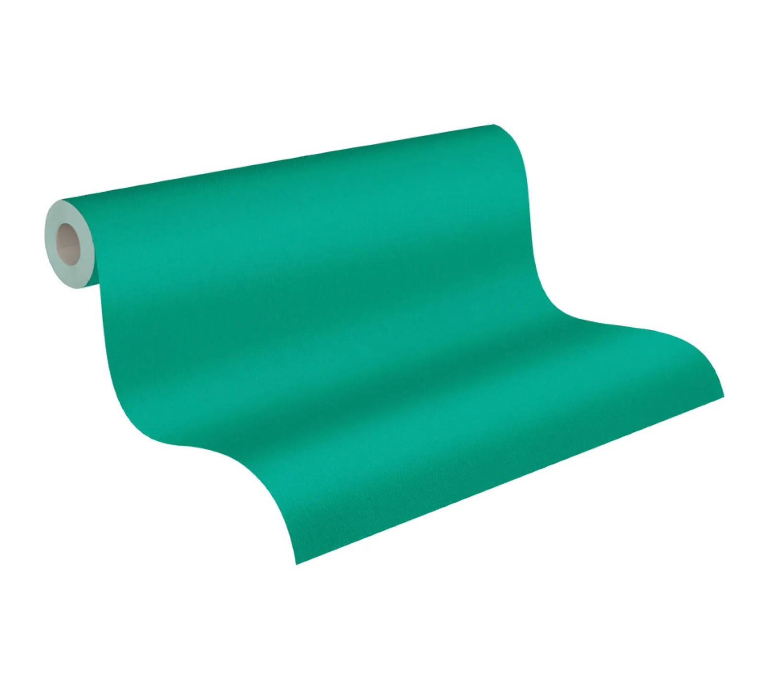 Vliestapete Uni Textil-Optik grün 37749-1