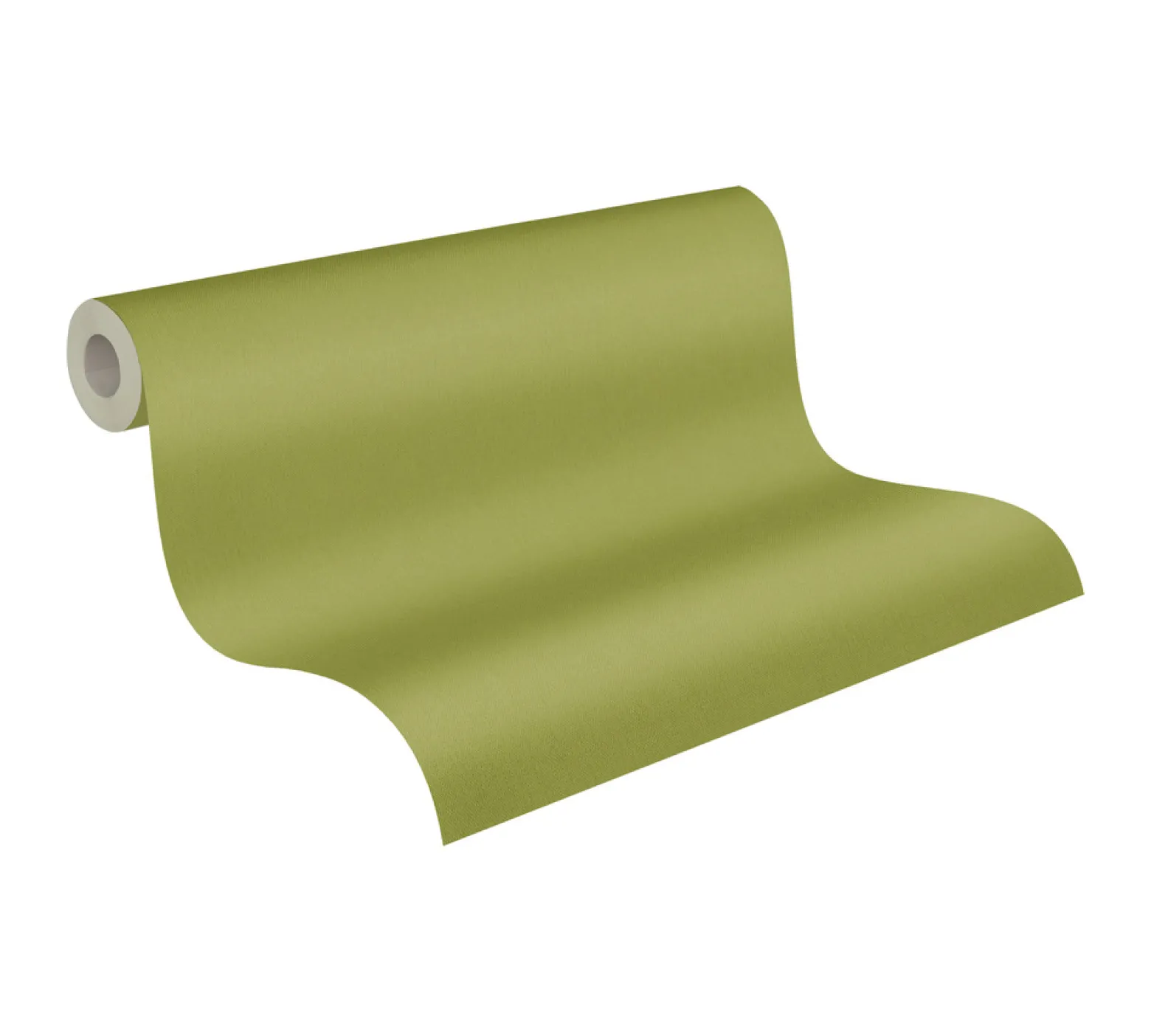 Vliestapete Uni Textil-Optik gelb-grün 37749-3