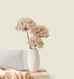 Vliestapete Uni Textil Optik Struktur Creme Beige 37603-7