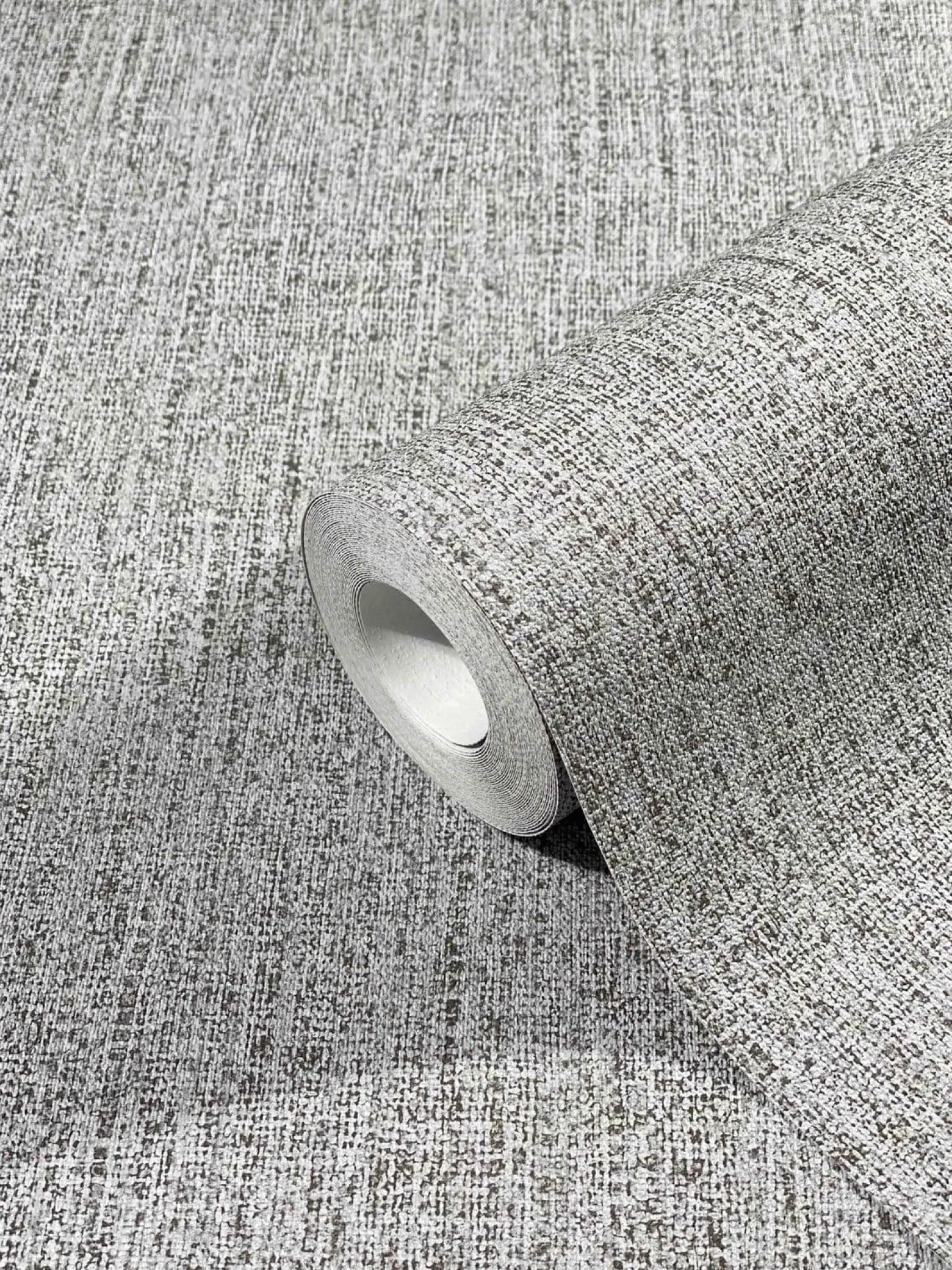 Vliestapete Uni Textil-Optik grau Marburg 32665