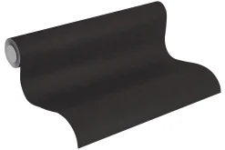 Vliestapete Uni Textil-Optik schwarz 36932-2