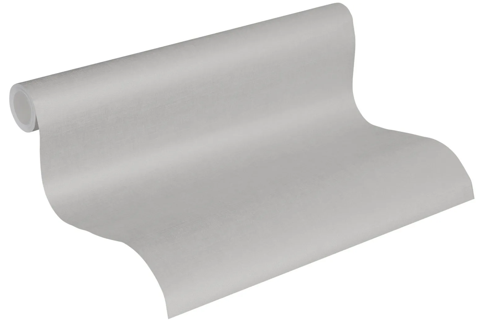 Vliestapete Uni Textil-Optik silber Metallic 36932-3