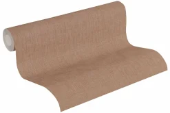 Vliestapete Uni Textil-Optik braun 36925-1