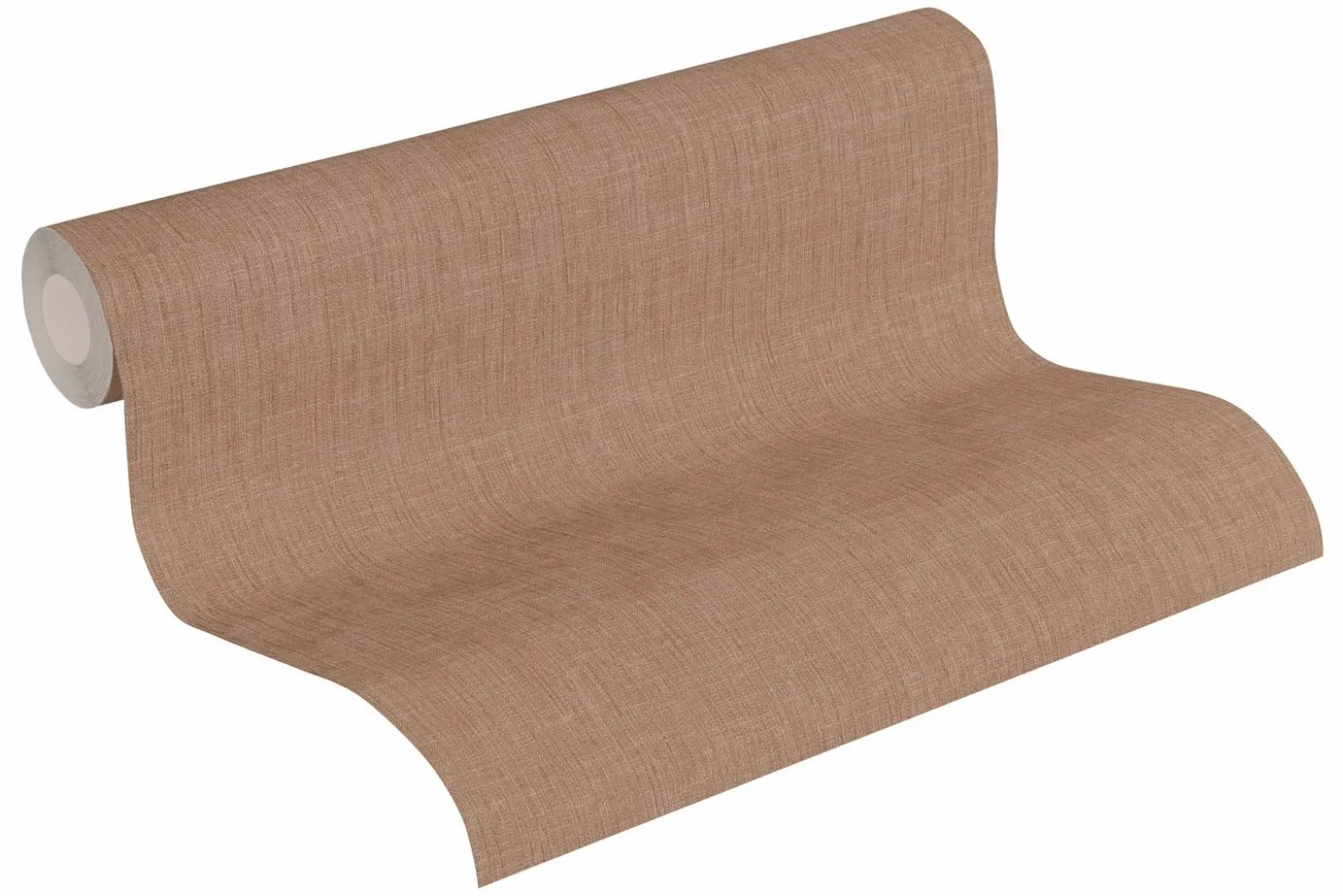 Vliestapete Uni Textil-Optik braun 36925-1