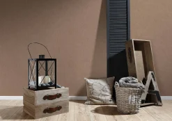 Vliestapete Uni Textil-Optik braun 36925-1