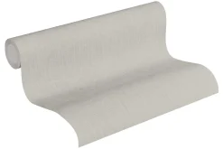 Vliestapete Uni Textil-Optik grau 36922-6