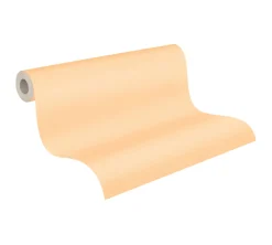 Vliestapete Uni Textil-Optik beige-orange 37749-4