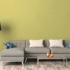 Vliestapete Uni Textil-Optik hellgrün 37748-8
