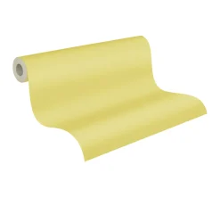 Vliestapete Uni Textil-Optik hellgrün 37748-8