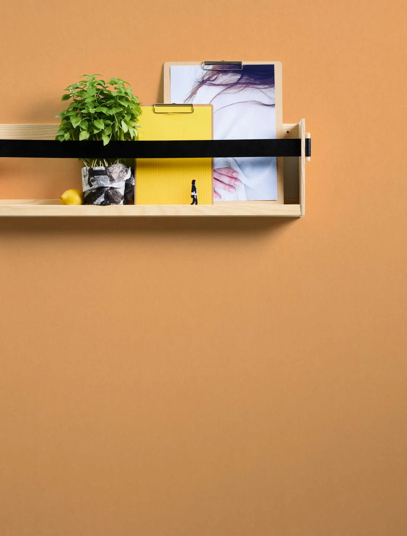 Vliestapete Uni Textil-Optik orange 37748-6