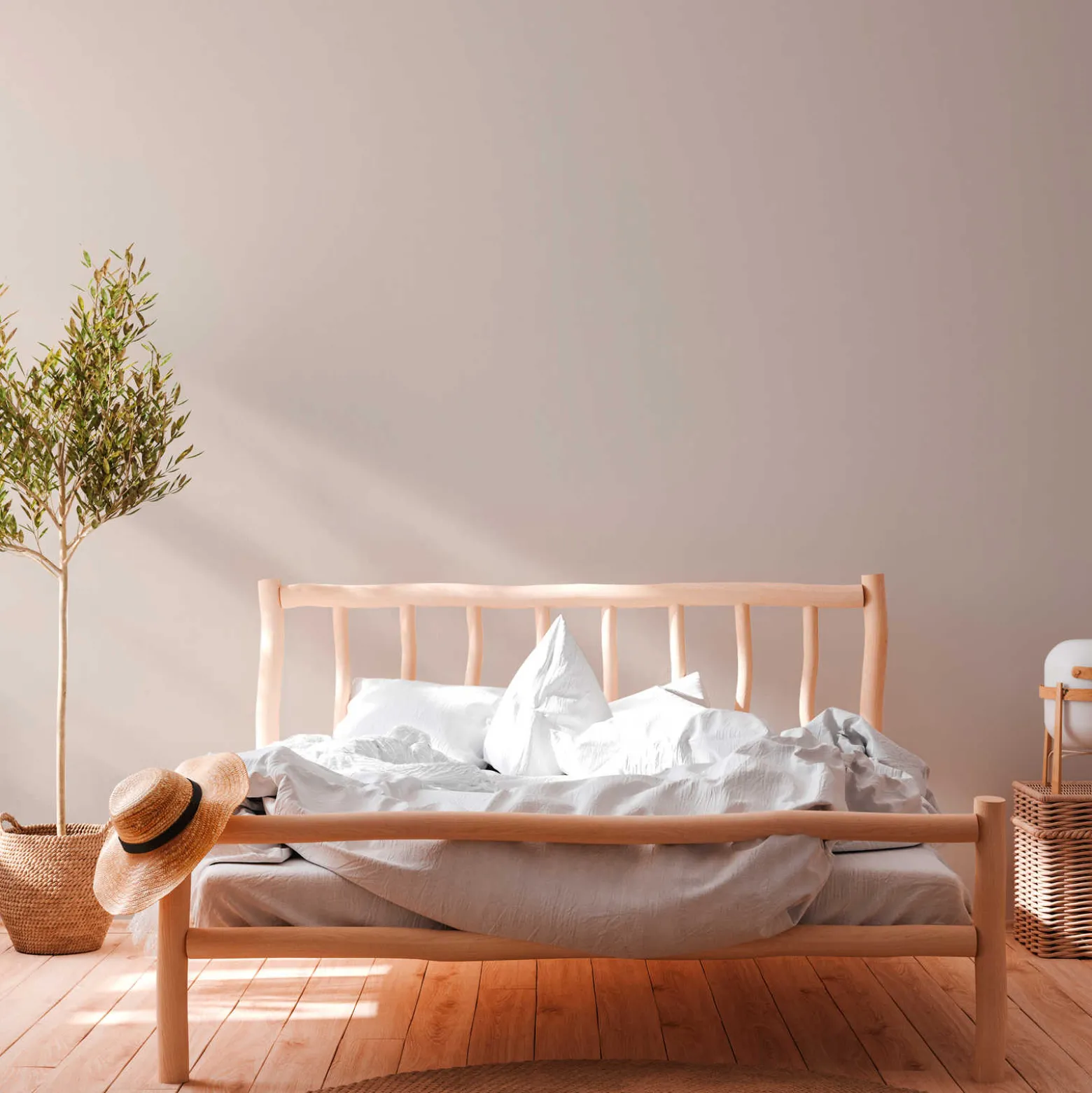 Vliestapete Uni Textil-Optik beige 37703-6
