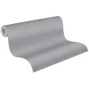 Vliestapete Uni Textil-Optik dunkelgrau 37703-8