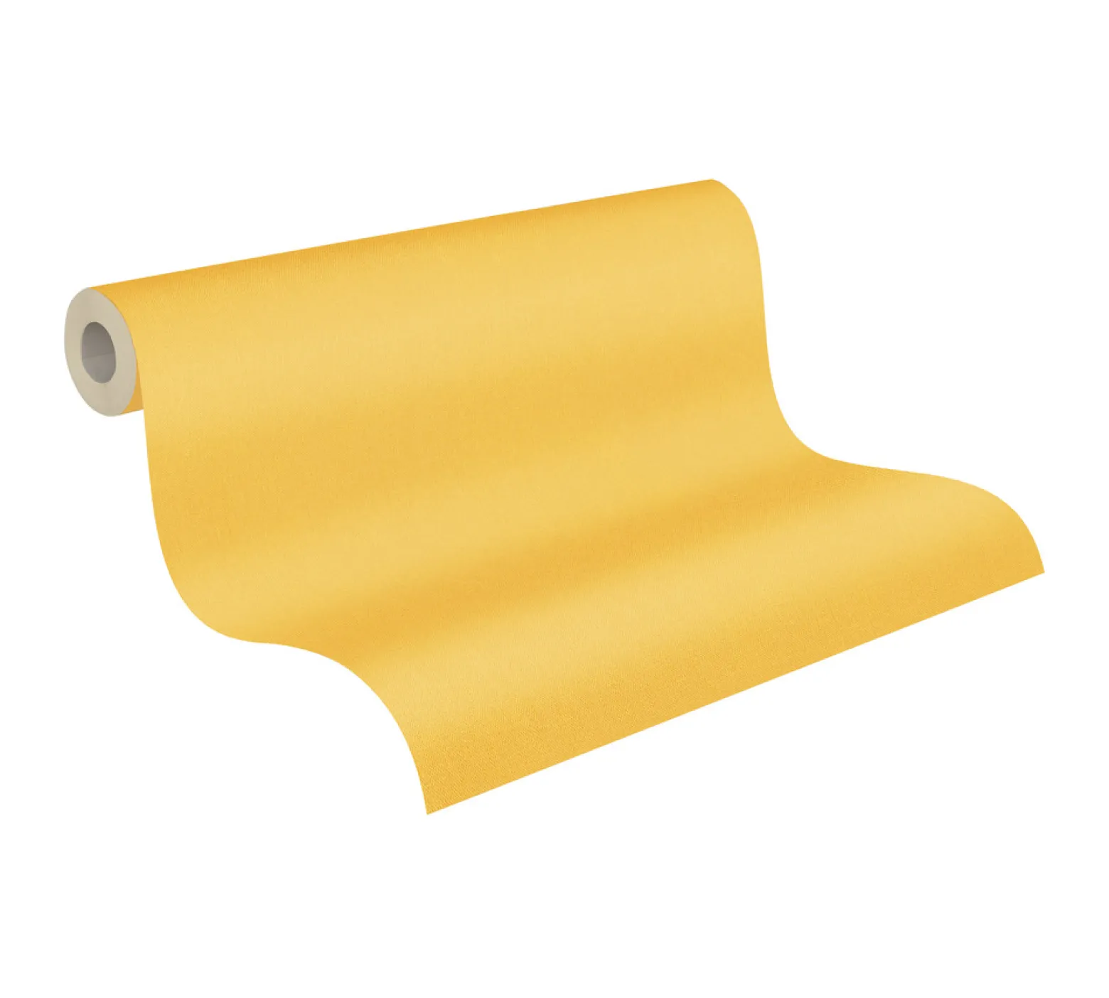 Vliestapete Uni Textil-Optik gelb 37748-4