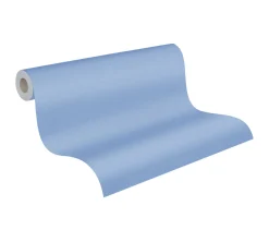 Vliestapete Uni Textil-Optik lila-blau 37702-8