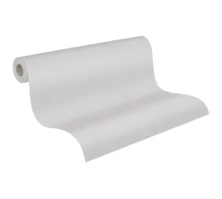 Vliestapete Uni Textil-Optik grau 37702-2