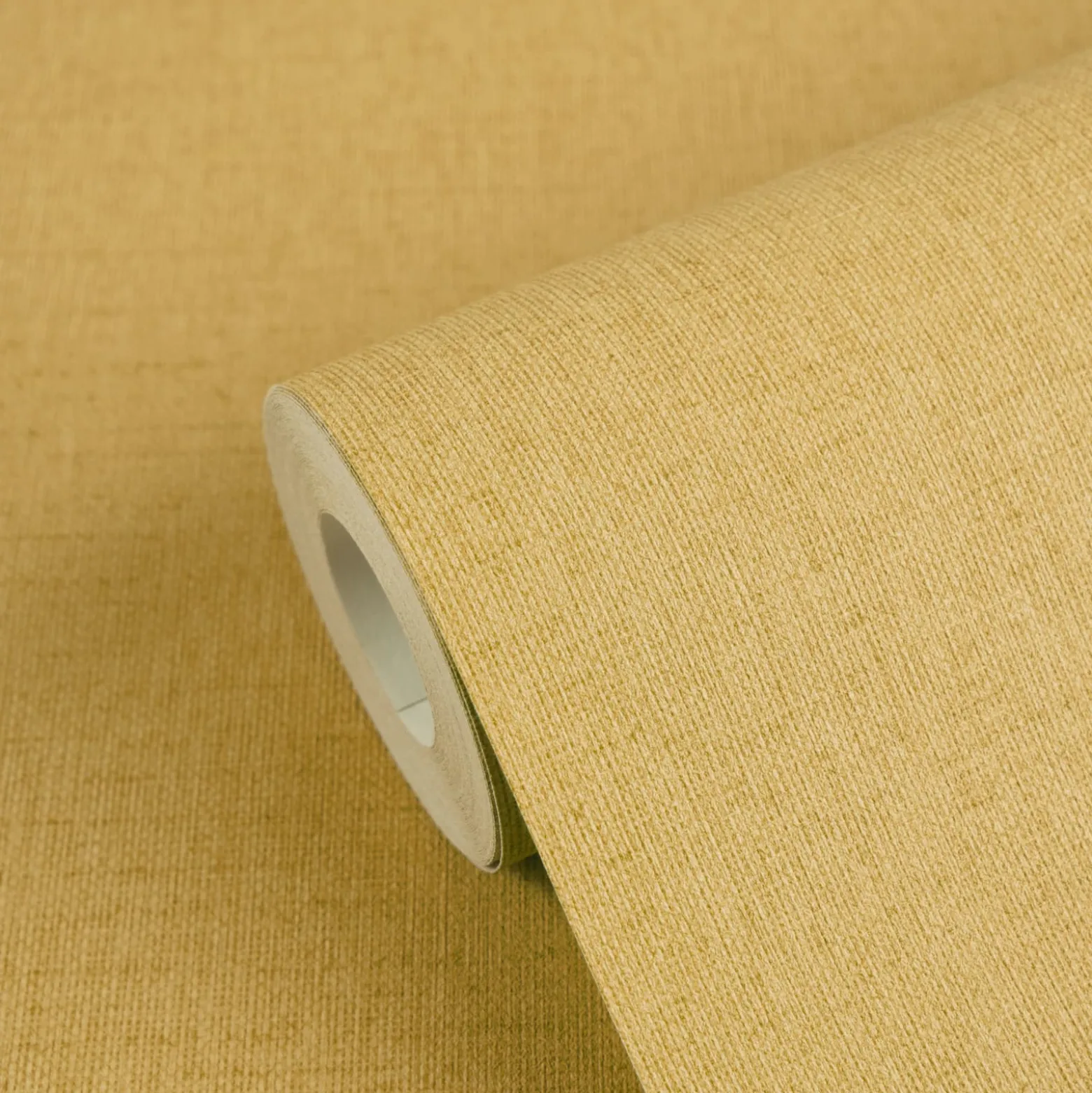 Vliestapete Uni Textiloptik Struktur Gelb Beige 79202-5