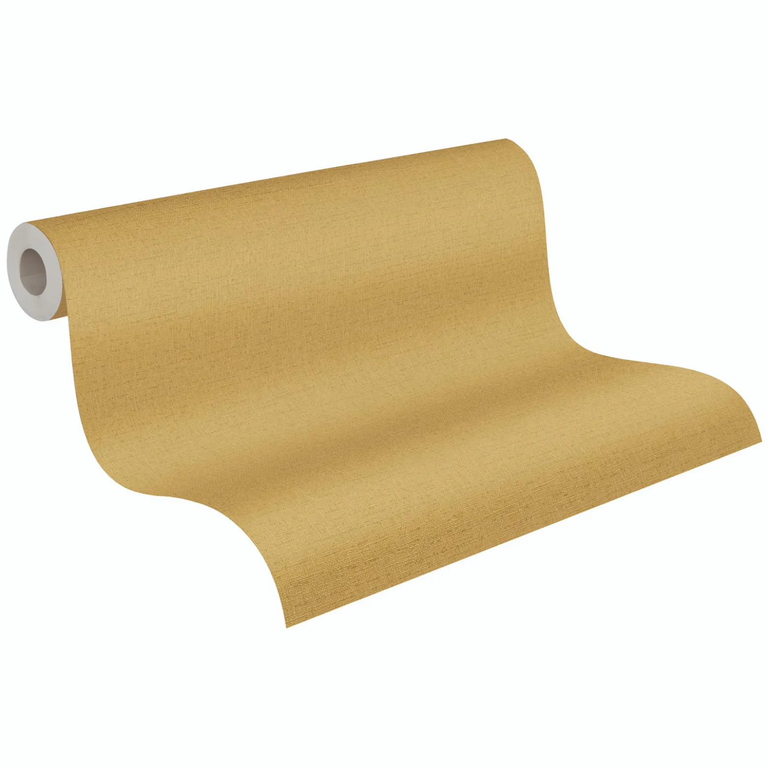 Vliestapete Uni Textiloptik Struktur Gelb Beige 79202-5
