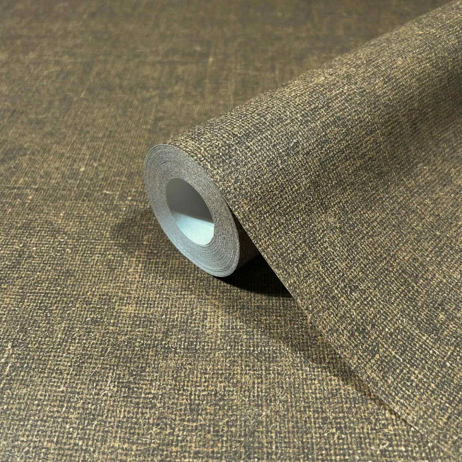 Vliestapete Uni Textil Optik Modern Braun Beige 45779