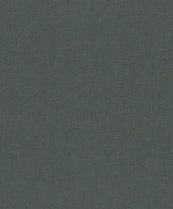 Vliestapete Uni Textiloptik Anthrazit Kupfer Metallic 35111