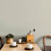 Vliestapete Uni Textiloptik Meliert Grau Creme 82434