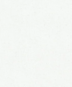 Vliestapete Uni Textiloptik Weiß Creme Metallic 35115