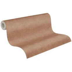 Vliestapete Uni Textil Optik Struktur Braun 39566-8