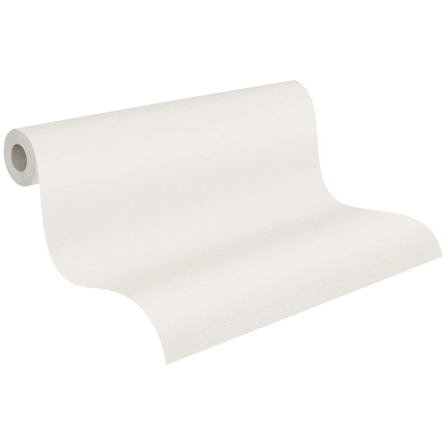 Vliestapete Uni Textil Optik Struktur Weiß 39266-2