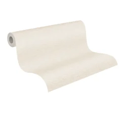 Vliestapete Uni Textil Struktur Creme Beige 39351-1