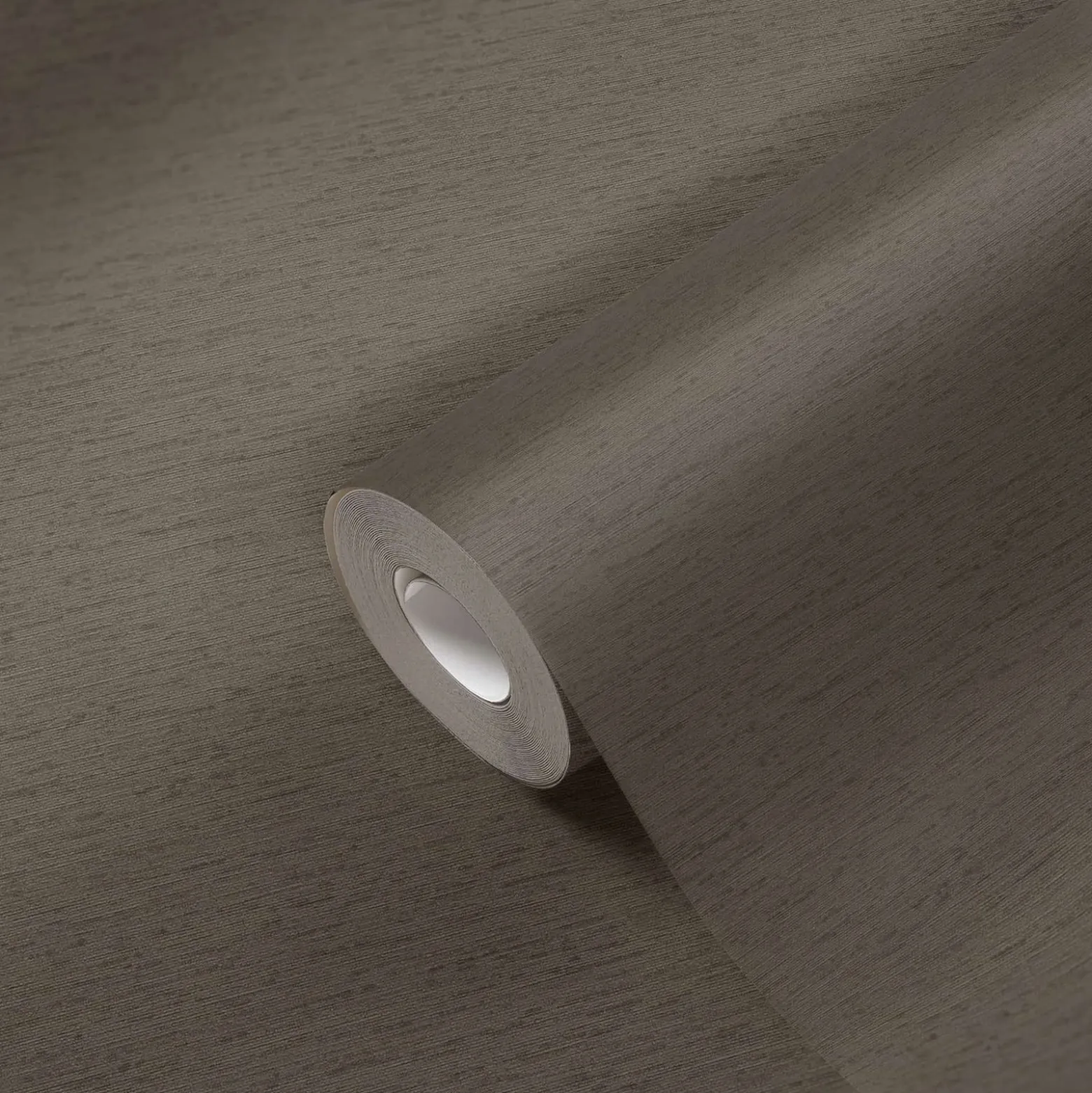 Vliestapete Uni Textil Struktur Braun Grau 39352-1