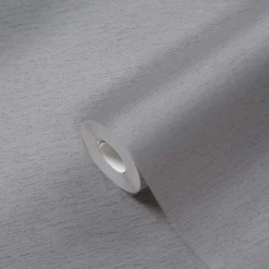 Vliestapete Uni Textil Struktur Grau Blau 39351-9